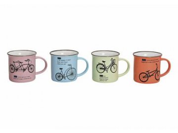 Hrnek bicykl | porcelán | 150 ml | 4druhy