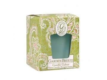 gl candle cube votive garden breeze