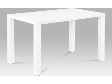 Jídelní stůl bílý lesklý 120x80x76cm