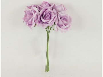 Růžičky pěnové puget 6ks květ 10cm