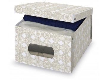 Úložný box s oknem s ornamenty