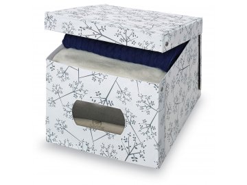 Úložný box s oknem s květinami