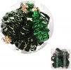 Ozdoby skleněné-tvar stromu, barva: zelená, pr. 5cm, cena za 1 balení (11 ks)