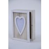 Krabička Love dřevěná (Rozměry 18,5x25x7cm)