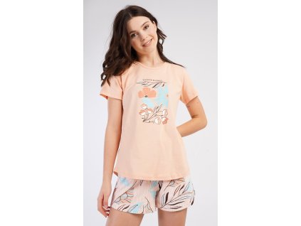 Dámske pyžamo šortky Melissa (Varianta meruňková; S)