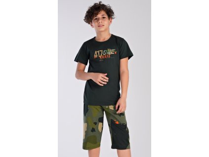 Detské pyžamo kapri Army (Varianta černá; 3 - 4)
