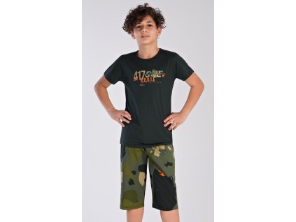 Detské pyžamo kapri Erik (Varianta černá; 11 - 12)