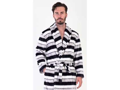 Pánsky župan so šálovým golierom William (Varianta šedá; M)