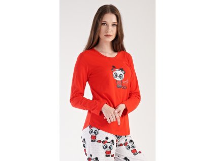 Dámske pyžamo dlhé Anežka (Varianta světle šedá; XL)