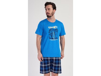 Pánske pyžamo šortky California (Varianta modrá; M)