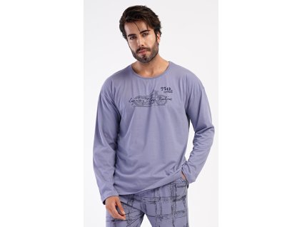 Pánske pyžamo dlhé Jakub (Varianta tmavě šedá; M)