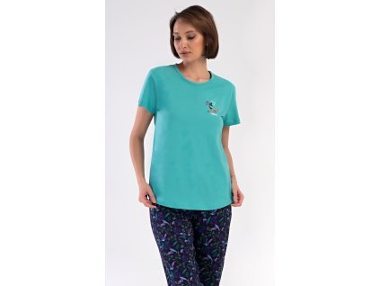 Dámske pyžamo kapri Kolibrík (Varianta šeříková; XXL)