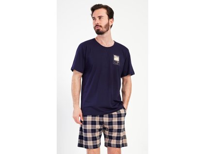 Pánske pyžamo šortky Marko (Varianta tmavě modrá; M)