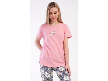 Dámske pyžamo kapri Ovečka (Varianta lososová; S)