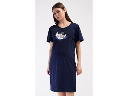 Dámska materská nočná košeľa Sweet dreams (Varianta světle šedá; XL)