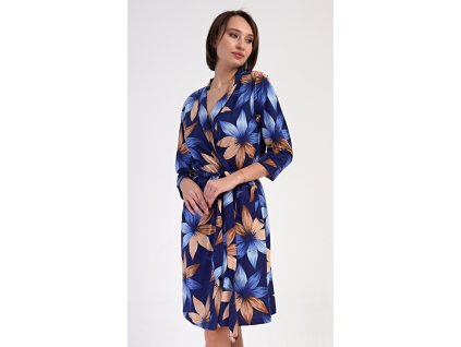 Dámsky krátky župan Sarah (Varianta tmavě modrá; M)