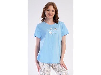 Dámske pyžamo kapri Alex (Varianta šedá; 1XL)