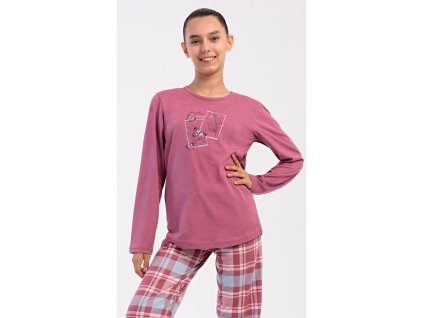 Detské pyžamo dlhé Charlotte (Varianta světle modrá; 11 - 12)