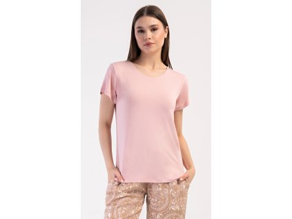 Dámske pyžamo dlhé Olga (Varianta světle lososová; S)