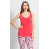 Dámske pyžamo kapri Jahoda (Varianta světle lososová; S)
