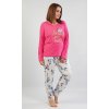Dámske pyžamo dlhé Rose (Varianta azurová; 4XL)
