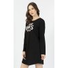Dámska nočná košeľa s dlhým rukávom Good vibes (Varianta černá; S)