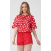 Dámske pyžamo šortky Mon amour (Varianta červená; XL)