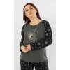 Dámske pyžamo dlhé The Moon (Varianta tmavě šedá; 1XL)