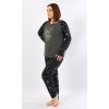 Dámske pyžamo dlhé The Moon (Varianta tmavě šedá; 1XL)