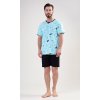Pánske pyžamo šortky Oceán (Varianta azurová; M)