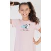 Detská nočná košeľa s krátkym rukávom I love you (Varianta světle lososová; 3 - 4)