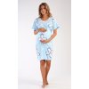 Dámska materská nočná košeľa Veronika (Varianta světle modrá; S)