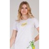 Dámska nočná košeľa s krátkym rukávom Frog (Varianta světle šedá; XL)