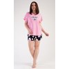 Dámske pyžamo šortky Jana (Varianta světle růžová; 4XL)