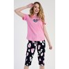Dámske pyžamo kapri Jana (Varianta lososová; M)