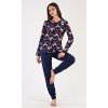 Dámske pyžamo dlhé Sob (Varianta tmavě modrá; XL)