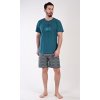 Pánske pyžamo šortky Adam (Varianta tmavě zelená; M)