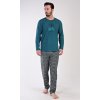 Pánske pyžamo dlhé Adam (Varianta tmavě zelená; L)