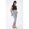 Dámske elastické materské nohavice Julie (Varianta šedá; S)