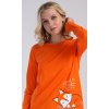 Dámske pyžamo dlhé Líška (Varianta oranžová; XL)