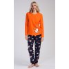 Dámske pyžamo dlhé Líška (Varianta oranžová; XL)