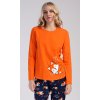 Dámske pyžamo dlhé Líška (Varianta oranžová; XL)