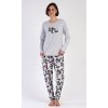 Dámske pyžamo dlhé Enjoy (Varianta světle šedá; L)