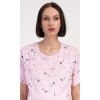 Dámska materská nočná košeľa Bocian (Varianta světle růžová; S)