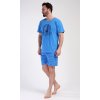 Pánske šortkové pyžamo Jachting (Varianta mentolová; M)