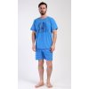 Pánske šortkové pyžamo Jachting (Varianta mentolová; M)