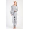 Dámske pyžamo dlhé Períčko (Varianta šedá; L)