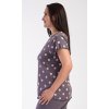 Dámske pyžamo kapri Bodka (Varianta hnědá; 4XL)