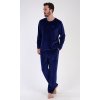 Pánske pyžamo dlhé Aleš (Varianta tmavě modrá; M)
