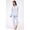Dámske pyžamo dlhé Nature lover (Varianta světle modrá; 4XL)
